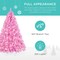 Artificial Christmas Tree Hinged Pine with 250 Lights, 1,000 Tips & Foldable Base Pre-Lit Outdoor Holiday Decor